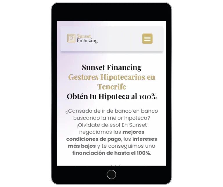 tablet sunset financing