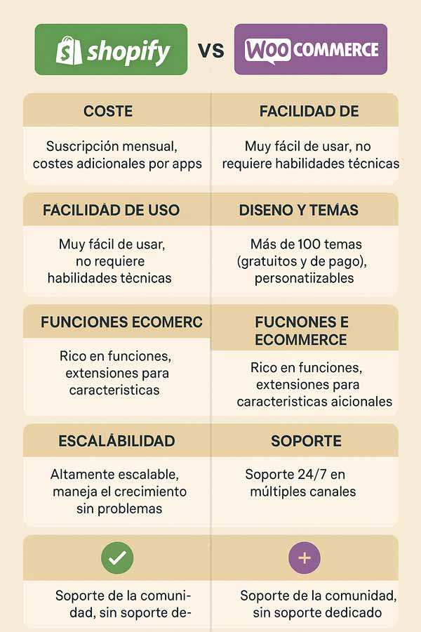 comparativa shopify vs woocommerce